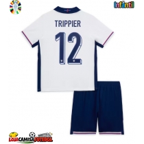 Camisa de Futebol Inglaterra Kieran Trippier #12 Equipamento Principal Infantil Europeu 2024 Manga Curta (+ Calças curtas)